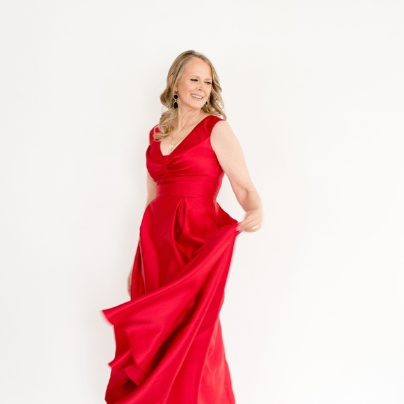Adrianna Papell Red Formal Dress - Picture 4 of 6